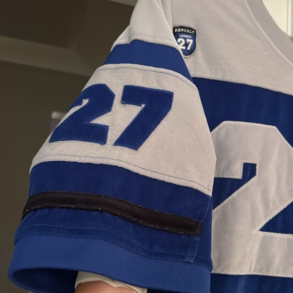 Asphalt Legend Men’s Blue and Grey Sports Jersey Size XL - Picture 3 of 13